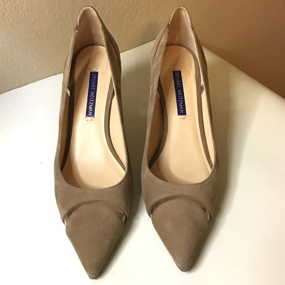 STUART WEITZMAN Suede with transparent detail pumps - Picture 4 of 14